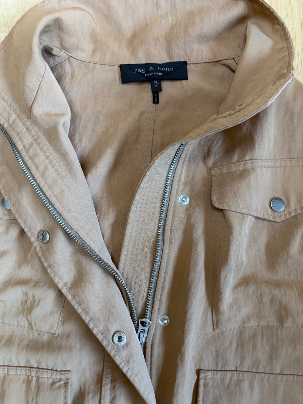 RAG & BONE Trail Cropped Jacket - Dark Khaki | Women's M - Picture 3 of 4